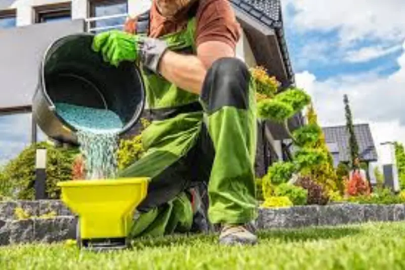 JLS residential lawn care with manicured garden beds