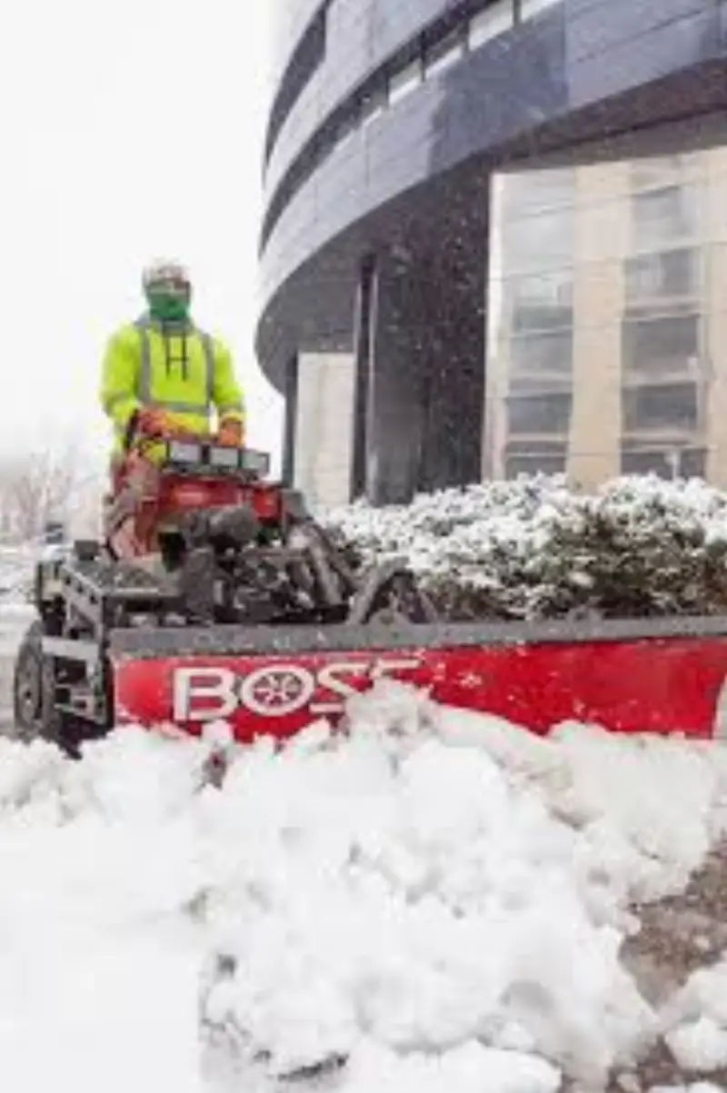 Snow removal operations during a heavy Colorado snowfall